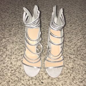 Silver Blue Heels